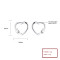 Heart 925 Sterling Silver Cubic Zirconia Women's Stud Earrings For Stylish Wholesale Jewelry