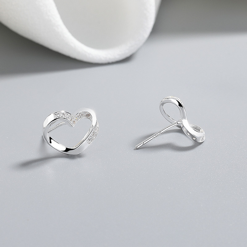 925 Sterling Silver Cubic Zirconia Stud Earrings