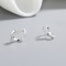 Heart 925 Sterling Silver Cubic Zirconia Women's Stud Earrings Wholesale Jewelry