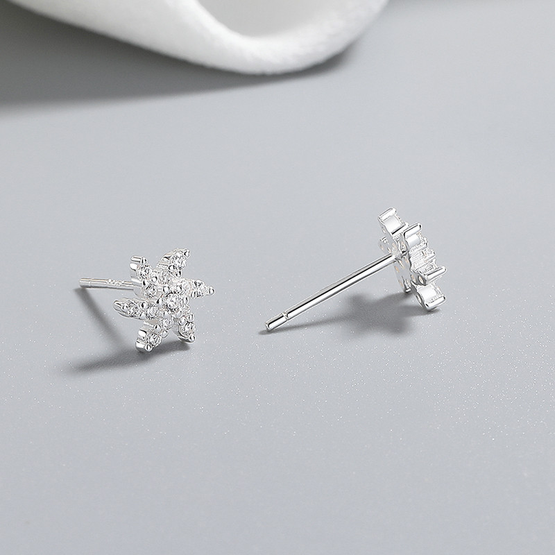 925 Sterling Silver Cubic Zirconia Stud Earrings