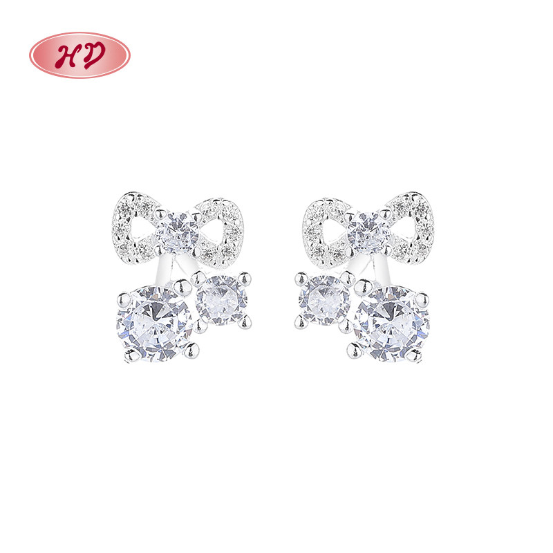 925 Sterling Silver Cubic Zirconia Stud Earrings