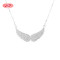 925 Silver Jewelry Wholesale Chinese Women's Necklace | Wing Design | Zircon