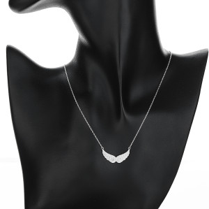 925 Silver Jewelry Wholesale Chinese Women's Necklace | Wing Design | Zircon