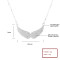 925 Silver Jewelry Wholesale Chinese Women's Necklace | Wing Design | Zircon