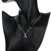 Collar de plata 925 con circonitas cúbicas al por mayor | Joyas para mujer con diseño de corazón hueco