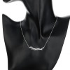 Fabricante de collares de plata 925 | Collar geométrico de joyería para mujer con circonitas