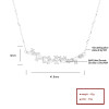 Fabricante de collares de plata 925 | Collar geométrico de joyería para mujer con circonitas