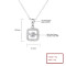 Wholesale 925 Silver Plated Jewelry Necklace | Square&Round with Zircon