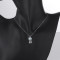 925 Silver Necklace Factory Green Zircon Bohemian Style Women's Necklace