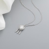 Collar de mujer con circonita blanca estilo bohemio al por mayor de joyería de moda de plata 925