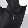 Fabricante de collares con colgante de plata 925, joyería para mujer con forma de pez