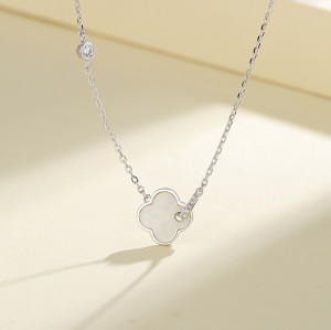 Venta directa de fábrica de collar de plata 925 de alta calidad con diseño de nube