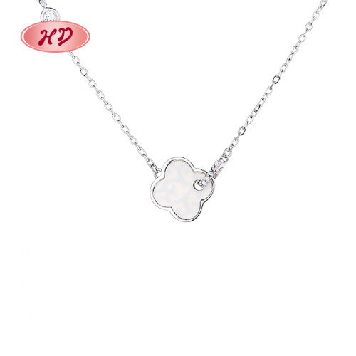 High Quality 925 Silver Necklace Cloud Design Factory Direct Sales