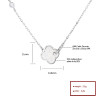 Venta directa de fábrica de collar de plata 925 de alta calidad con diseño de nube