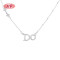 925 Silver Women's Necklace Manufacturer | Letter DO Simple with Zircon