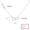 925 Silver Women's Necklace Manufacturer | Letter DO Simple with Zircon