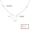 Collar de oso hueco para mujer, joyería de plata 925 al por mayor de China | Diseño animal
