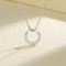 925 Silver Fashion Jewelry Wholesale Letter O-Chain Aaa Cubic Zirconia Necklace