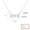 Bow&Love Necklace Wholesale 925 Silver CZ Necklace | Bow Design Women's Jewelry
