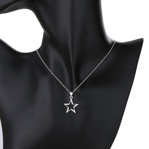 Star Aaa Cubic Zirconia Necklace 925 Silver Fashion Jewelry Wholesale