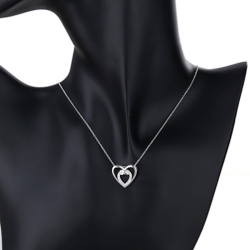 S925 Heart Necklaces Pendant For Women Wholesale Jewery