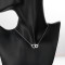 Aaa Zirconia S925 Sterling Charm Silver Double Heart Pendant Necklaces For Wholesale