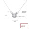 Silver S925 Zircon Bear Animal Large White Cubic Zirconia Chain Necklace