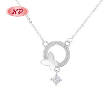 Collares colgantes al por mayor de plata de ley S925 con circonitas AAA y estrellas para joyería