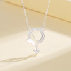 Collares colgantes al por mayor de plata de ley S925 con circonitas AAA y estrellas para joyería