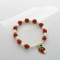 18K Gold-plated Bracelet  Jewelry Wholesale |  Pearl & Strawberry Fruit Design