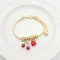 Chinese Bracelet Wholesale Cherry&Heart Trend 18k Gold Plated Women's Jewelry