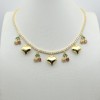 Proveedor de collares de moda, joyería de lujo para mujer bañada en oro de 18 quilates