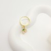 Pendientes de moda de China | Joyería de circonita blanca con baño de oro de 18 quilates para mujer