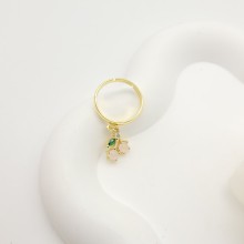 Pendientes de moda de China | Joyería de circonita blanca con baño de oro de 18 quilates para mujer