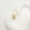 Fashion Earring China | 18K Gold-Plated White Zircon Cherry Women's Zircon Jewelry