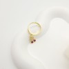 Pendientes de moda de China | Joyería de circonita blanca con baño de oro de 18 quilates para mujer