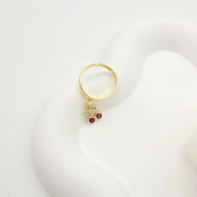 Wholesale Earring Distributor | Red Cherry Zircon Fashion Jewelry