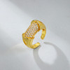 Wholesale Cz Ring | Simple Geometric Adjustable Ring