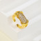 Wholesale Cz Ring | Simple Geometric Adjustable Ring