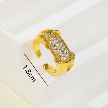 Wholesale Cz Ring | Simple Geometric Adjustable Ring