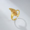 Wholesale Ring | Geometric Line Design 18K Gold Plated Zircon Jewelry