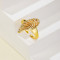 Wholesale Ring | Geometric Line Design 18K Gold Plated Zircon Jewelry