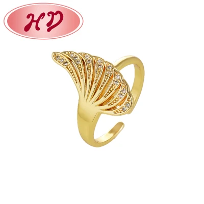 Wholesale Ring | Geometric Line Design 18K Gold Plated Zircon Jewelry