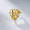 Proveedor mayorista de anillos | Anillo de mujer con circonita hueca de 18 quilates