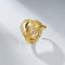 Wholesale Ring Supplier | 18K Line Hollow Zircon Women's Ring