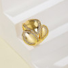 Proveedor mayorista de anillos | Anillo de mujer con circonita hueca de 18 quilates