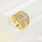 Wholesale Zircon Ring | 18K Gold-Plated Geometric Women'S Jewelry Ring