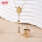 Necklace Sets Supplier | Religious Tricolor Rose Gold&Gold-Plated&Silver Plated Design Zircon Women's Necklace