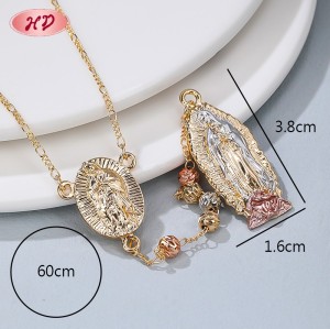 Collares de moda al por mayor | Collar de cadena de la Virgen María para mujer