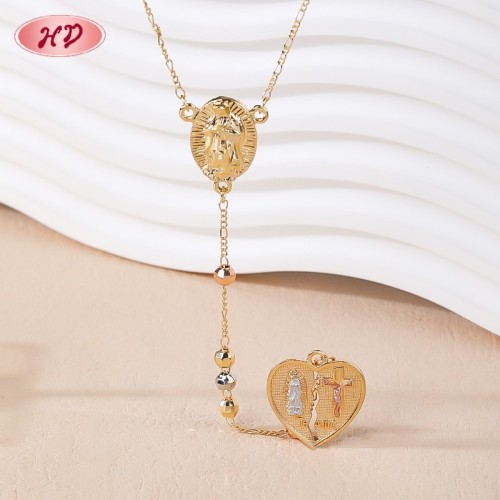 Fábricas de collares | Joyería de cadena con la Virgen María y el Corazón